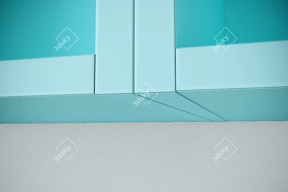 Detailed Kitchen: PVC Coated with Textured Finish 3D model image 7