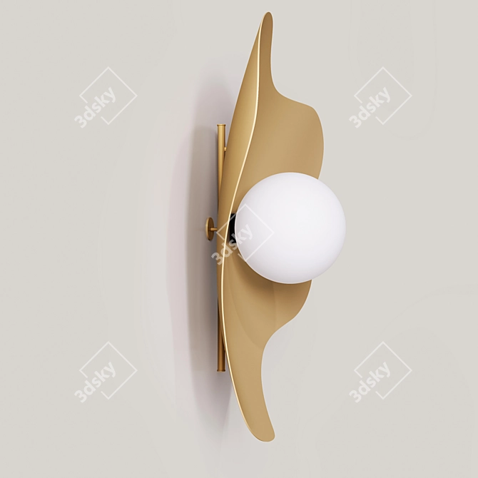 Sleek Wall-Mounted Light 3D model image 2