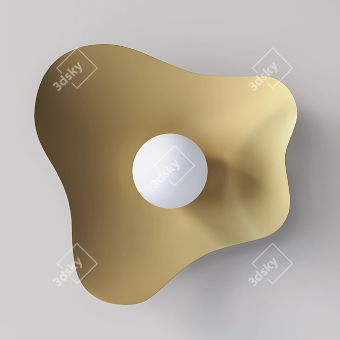 Sleek Wall-Mounted Light 3D model image 3