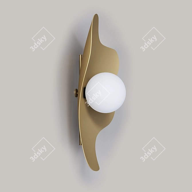 Sleek Wall-Mounted Light 3D model image 4