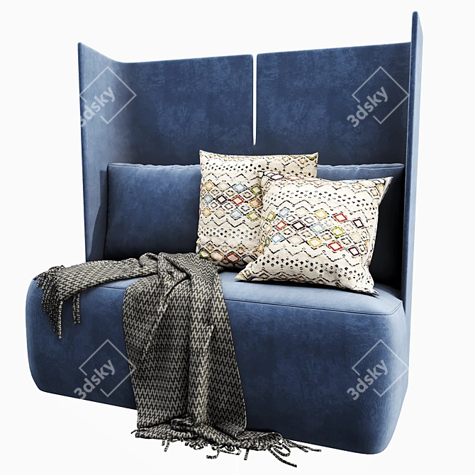 Modern Meridiani Fit Sofa 3D model image 3