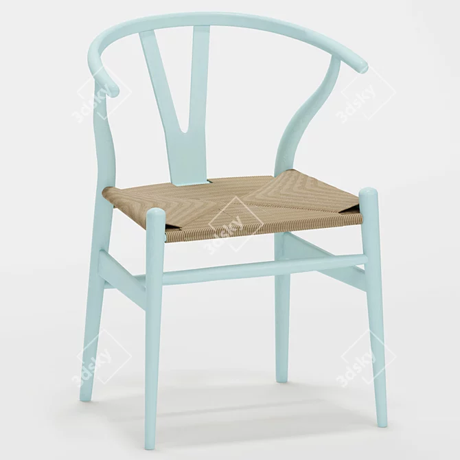 Wishbone Chair Set: Elegant & Functional 3D model image 2