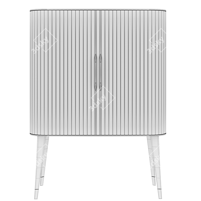 Modern Eden-Rock Bar Unit & Cabinet 3D model image 5