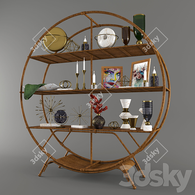 Elegant Decor Set | 3D Max, V-Ray, Corona | 516,370 Polys 3D model image 2
