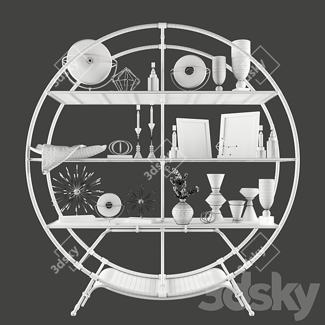 Elegant Decor Set | 3D Max, V-Ray, Corona | 516,370 Polys 3D model image 4