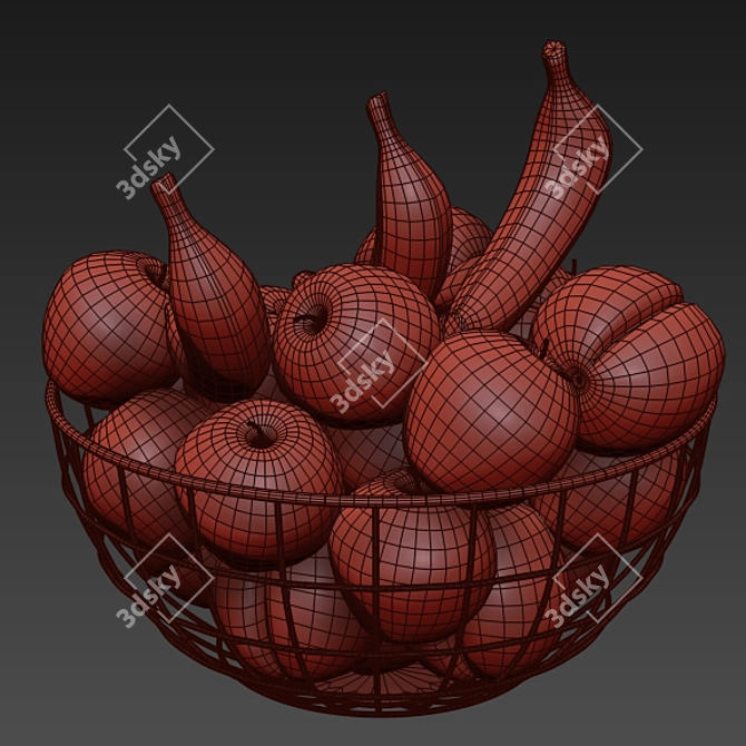 Fresh Harvest Fruit Set 3D model image 2