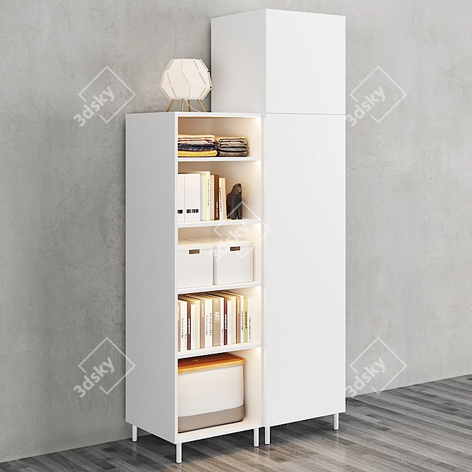 OPHUS Wardrobe: Stylish and Spacious 3D model image 2