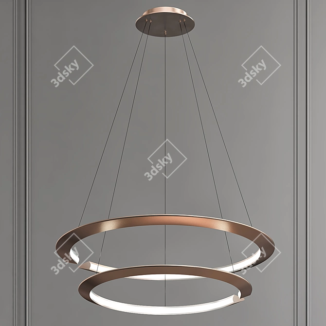 Modern LED Pendant Lamp 3D model image 1