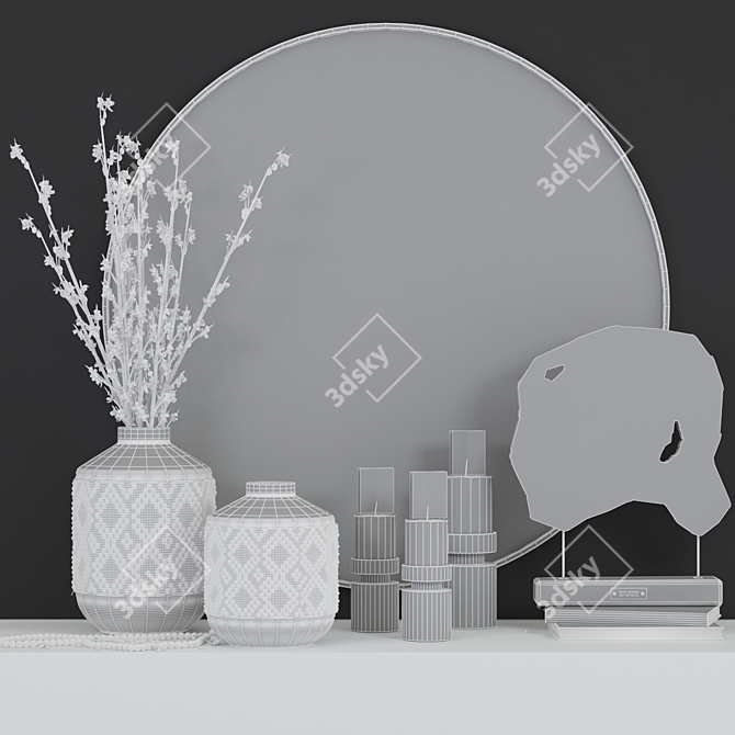 Elegant Decor Set 2015 3D model image 4