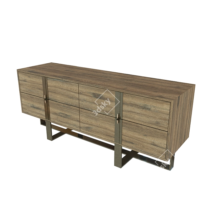 Vanguard Marcelus 4-Drawer Chest 3D model image 1