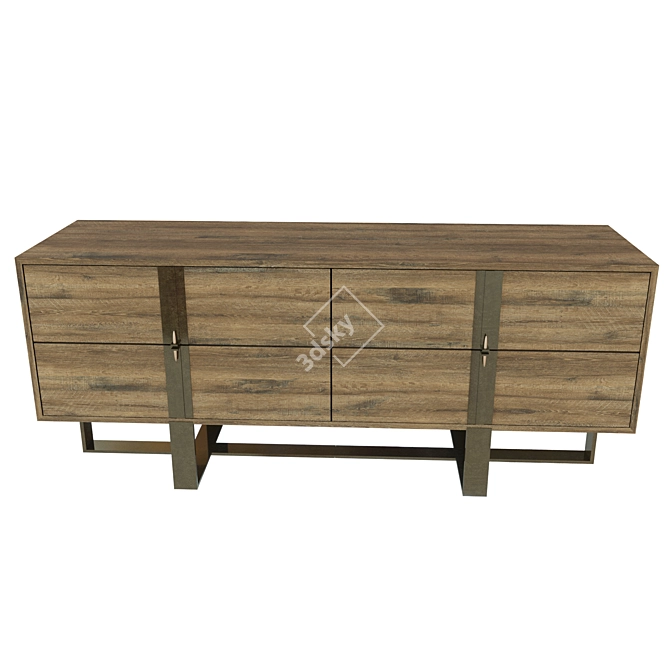 Vanguard Marcelus 4-Drawer Chest 3D model image 2