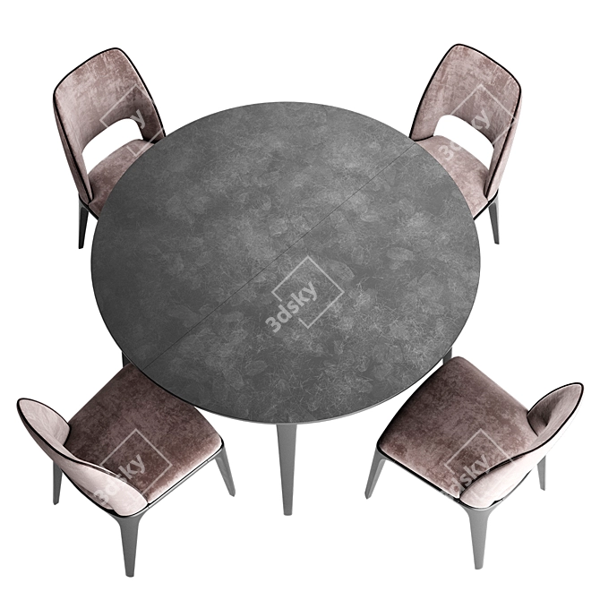 Modern Play Chair & Table 3D model image 4