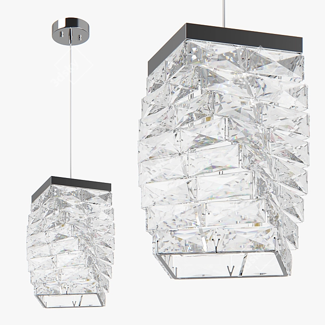 Limpio Lightstar Pendant Chandelier - Elegant Illumination for Any Space 3D model image 2
