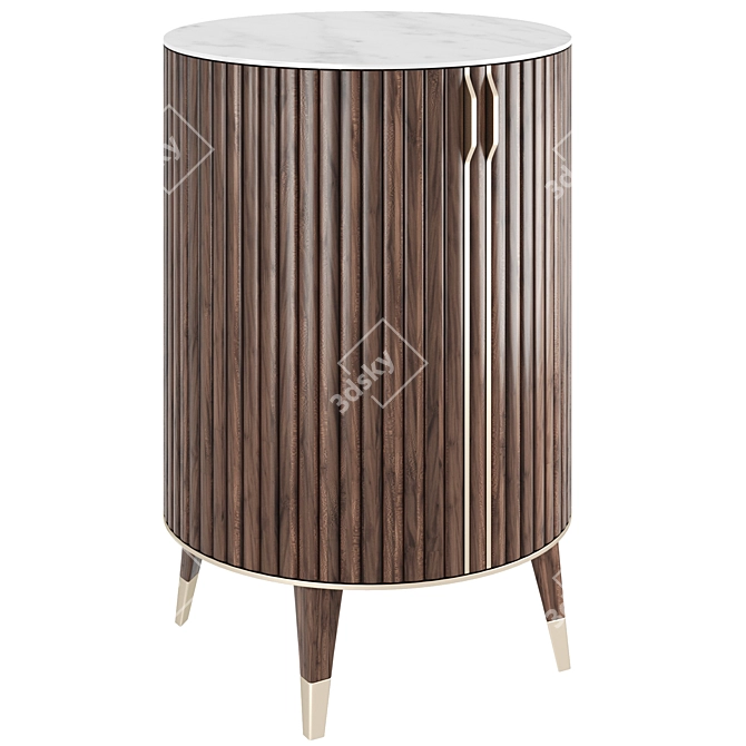 EDEN ROCK Cherry Wood Mini Bar 3D model image 5