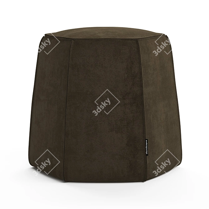 Modern Angles Pouf - Stylish and Versatile Seating 3D model image 2