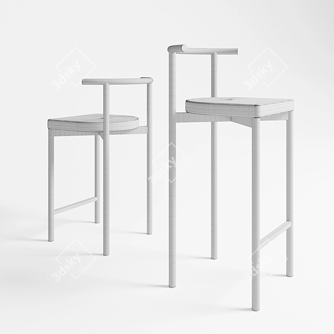 Delo Bar Stool 3D model image 3