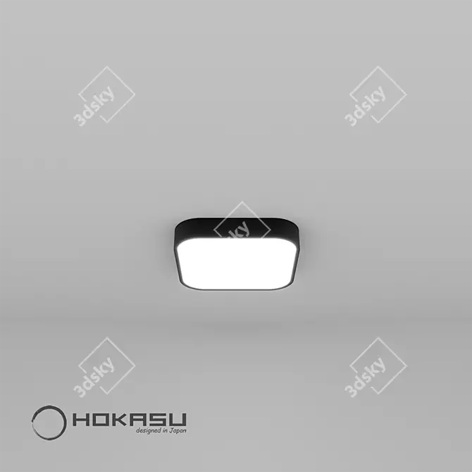 Title: HOKASU Square-R LED Light 3D model image 2