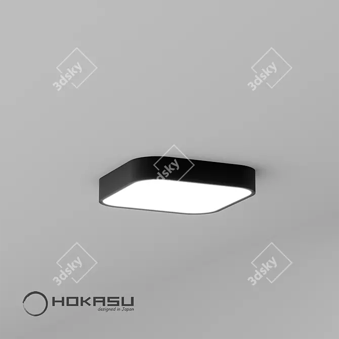 Title: HOKASU Square-R LED Light 3D model image 3