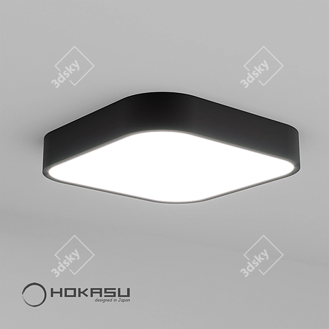 Title: HOKASU Square-R LED Light 3D model image 4