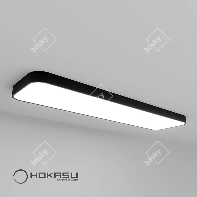 HOKASU Square-R: Bright, Natural, and Even Lighting 3D model image 1