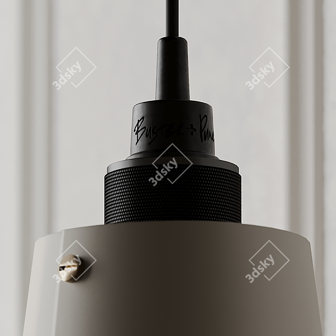 Stone Hooked Wall Light: Small, Stylish & Versatile 3D model image 4