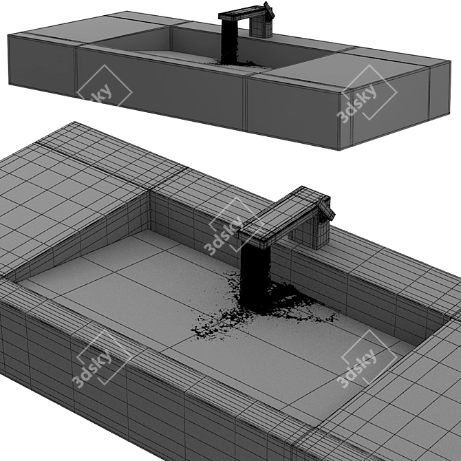 Stylish AXOR MYEDITION Faucet 3D model image 2