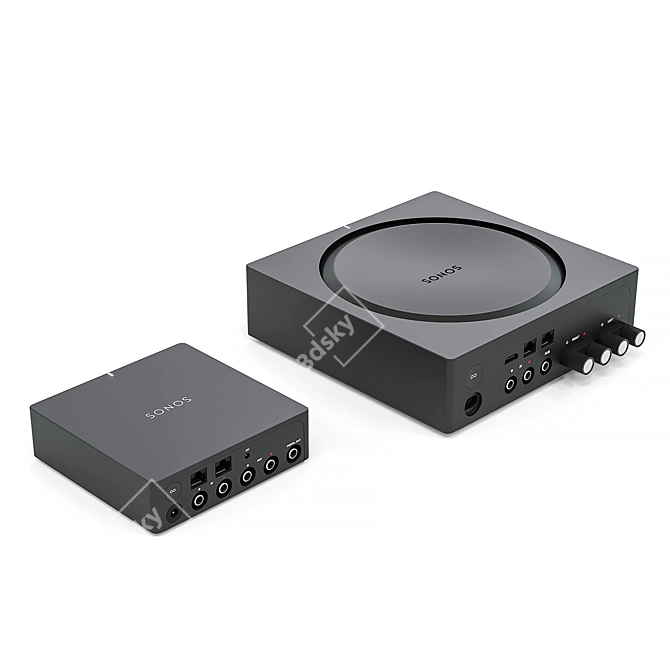 Sonos Amp and Port Speaker Set 3D model image 2