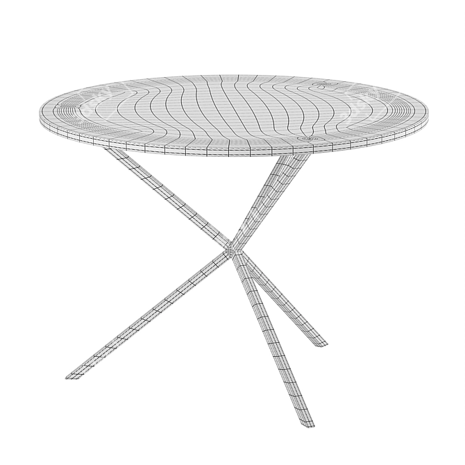 Sleek NEB Round Table 3D model image 3