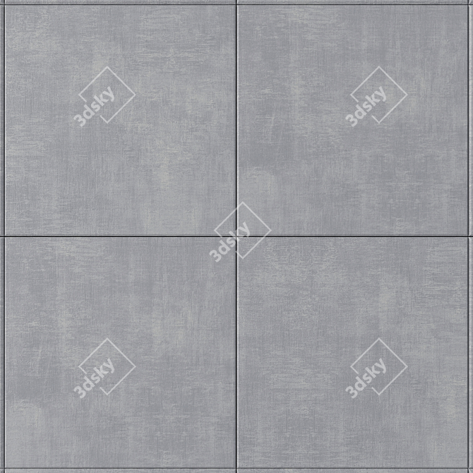 Cayenne Grigio Concrete Tiles 3D model image 2