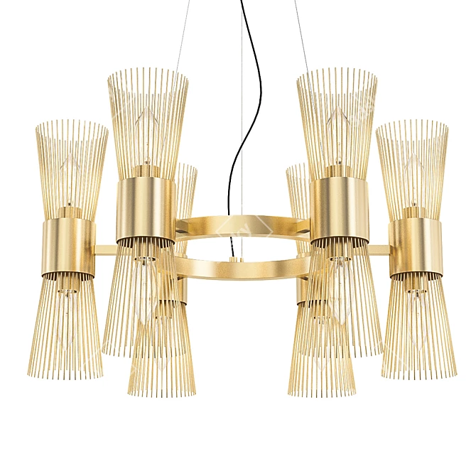 Elegant Orso Chandelier 12 3D model image 1