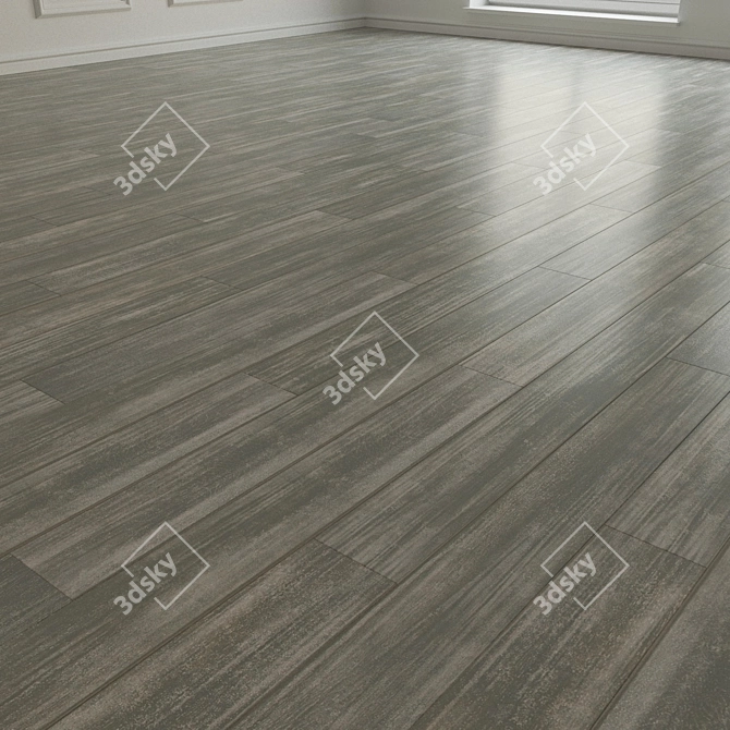 Lustrous Parquet Flooring 3D model image 2
