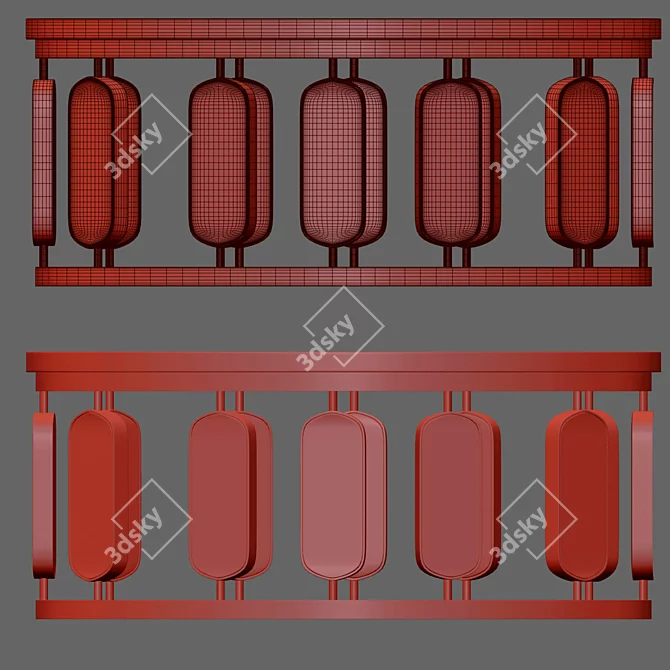 Elegant Sultana Center Table - 120x80x45 3D model image 2