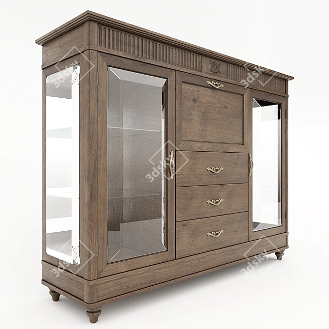 Justina Bar Cabinet 3D model image 2