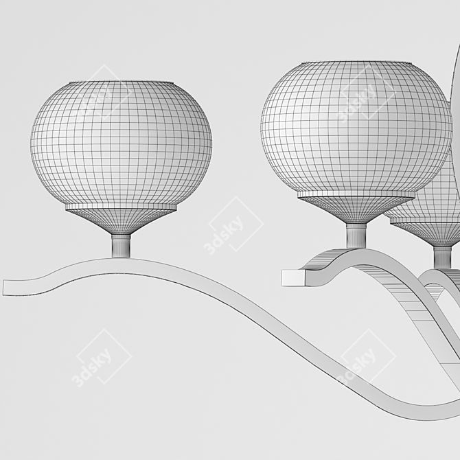 Modern LED Ceiling Lamp 3D model image 4