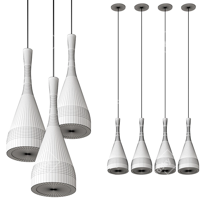 Vibia JAZZ 1336: Vibrant LED Pendant 3D model image 8