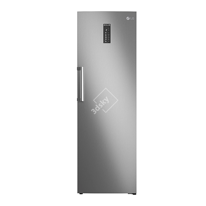 LG GC-B401EMDV: Stylish and Spacious Refrigerator 3D model image 1