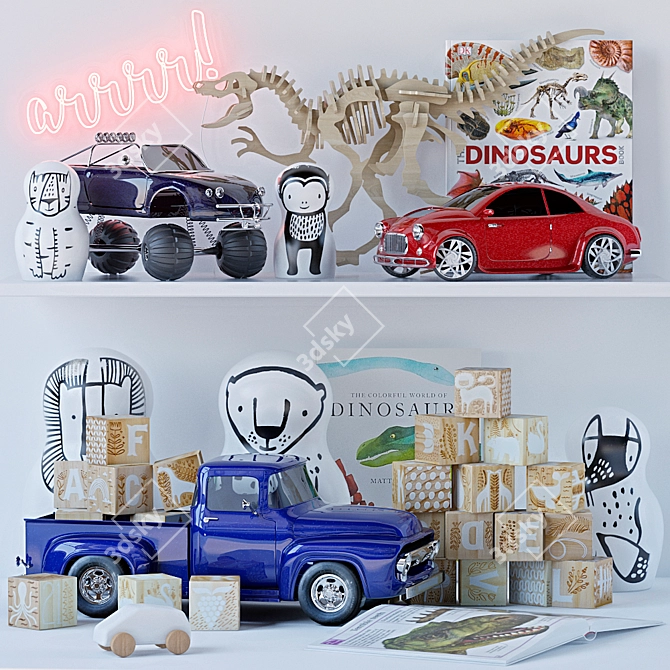 Playtime Adventure: Boys Toy Set 3D model image 6