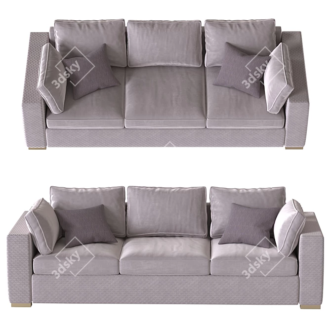 Modern Viven Sofa: Elegant Comfort 3D model image 1