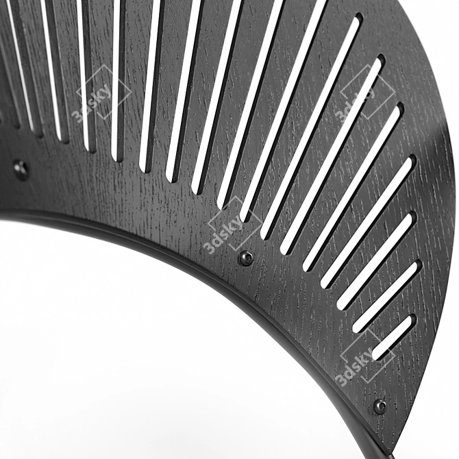 Sleek Trinidad Bar Stool 3D model image 3