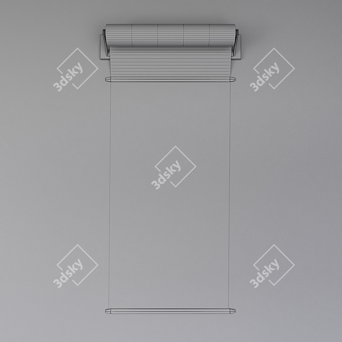 Modern Signboard: 1400mm x 600mm 3D model image 2