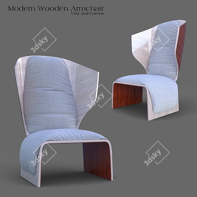 Stylish Gender Armchair - Vray and Corona 3D model image 7