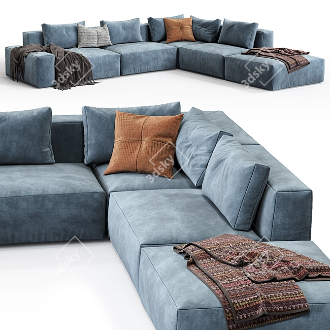 Jesse Daniel Sofa: Modern Elegance, Composition 8 3D model image 3