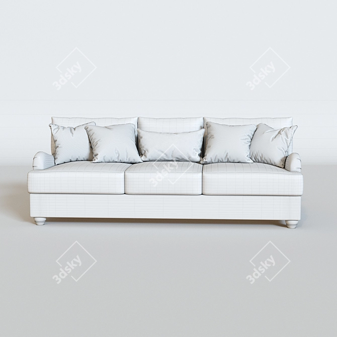 Dandrea Ashley Queen Sofa Sleeper 3D model image 3