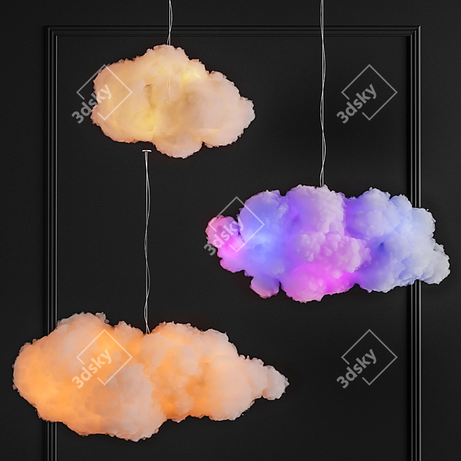 Dreamy Cloud DIY Light 3D model image 2