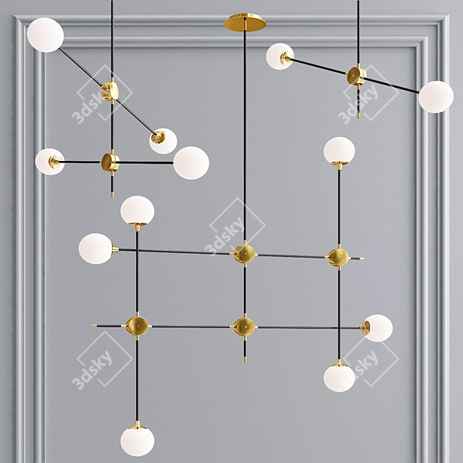 Modern Pendant Lighting Collection: ST-Luce SL429 3D model image 1