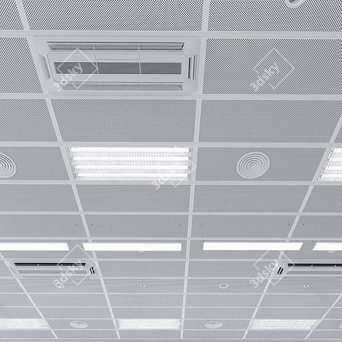 Armstrong Ceiling System Set 3D model image 3