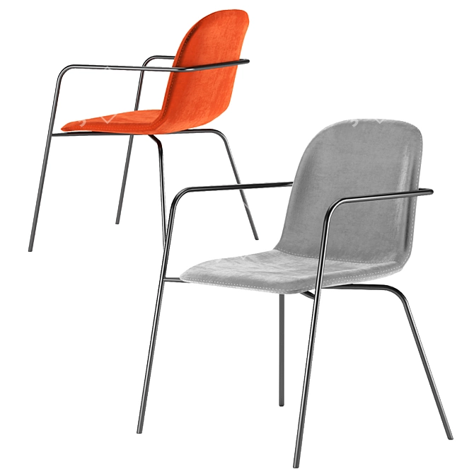 Tibby Chair: Modern & Comfortable Seating 3D model image 1