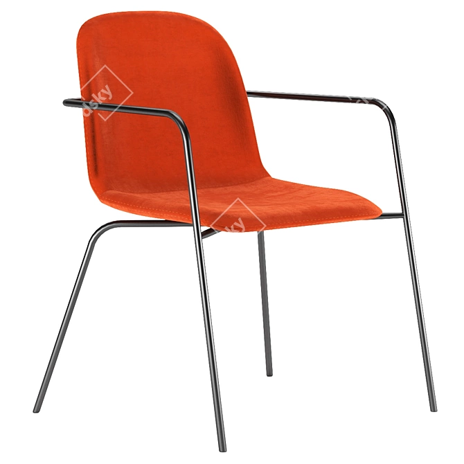 Tibby Chair: Modern & Comfortable Seating 3D model image 2