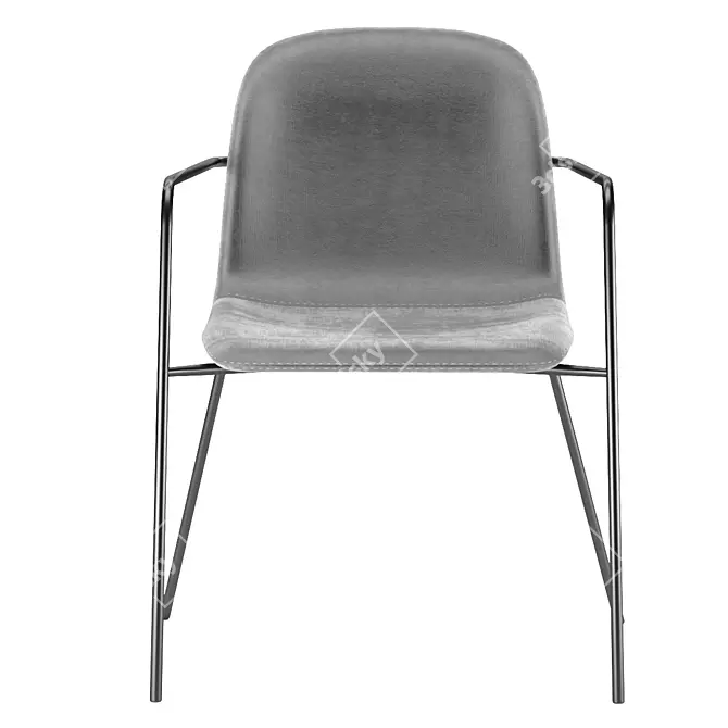 Tibby Chair: Modern & Comfortable Seating 3D model image 3