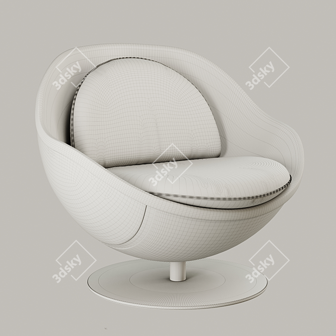 Volley Tennis Ball Lounge Chair 3D model image 5